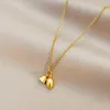 Choker Fashion Lotus Titanium Steel Necklace For Woman Gothic Korean Jewelry Hip Hop Party Girl's Sexy Clavicle Chain