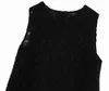 Girl Dresses KY96128 2023 Spring Summer Children's Skirt Girls' Lace Tank Top Black A-line Vest