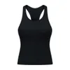 Damskie dresy racerback Tank Lu-191 Sug Fit Sleveveless Joga Joga Shanded Women Treeut Top Sport Shirt z wyściełaną bran9h7