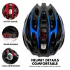 Cycling Helmets QUESHARK Men Women Ultralight Cycling Helmet MTB Road Bike Bicycle Motorcycle Riding Ventilated Safely Cap With Sun Visor P230419