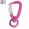 5 PCScarabiners السلامة Carabiner Clip Auto Locking 360 HOING ROTALTION 4KN PULL FOR DOG LESSH AMMOCKS BACKSPACKS Outdoor Climbing Accessories P230420