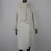 Women's Down Parkas 2023 Winter Women Jacket Borttagbar verklig naturlig Mink Päls Collar Polid varm Långt Långt kashmir Wool Blends Streetwear 231120