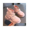 İlk Yürüyüşçüler Moda Kids Sıradan Ayakkabı Yumuşak Bottom Kısa Botlar Kız Spor ayakkabılar rahat yürüyüş Slip-On Spor Çocukları Dhktq