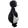Weihnachten schwarzer Pinguin Maskottchen Kostüm Top Qualität Halloween Fancy Party Kleid Cartoon Charakter Outfit Anzug Karneval Unisex Outfit Werbe Requisiten