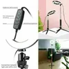 Flash Heads 5500k LED Ring Light Dimble Lamp Pography Camera Telefon Video Studio Po Stand Stative Rim of For Tiktok YouTube