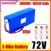 72v 20ah 30ah 40ah 50ah 60ah packt 3000W طاقة عالية 84 فولت دراجة كهربائية محرك كهربائي ebike بطارية مع BMS