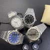 ZF Luxury Men's Watch 15400 Ultimate Version, Movimento mecânico de 41mm cal.3120, tempo de armazenamento de energia 41 horas. Aço prateado com mostrador azul