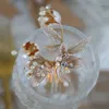 Grampos de cabelo acessórios para noiva fundição de cobre flor pente esmalte branco folha grampo de cabelo joias