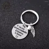 Keychains Zhijia Högkvalitativ kvinna/mäns nyckelring för varumärkesnyckel Kärleksmormor och barnbarn Metal Key Ring Pendant