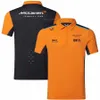 T-shirts voor heren McLaren 2023 Formule 1 Team Racing Suit T-shirt met korte mouwen Heren Zomer Sport Casual Ademend F1 Poloshirt Luxe T-shirt