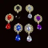 Pins Brooches Charm Flower Brooch 10pc 25*45MM Crystal Gold Flat Back 2019 Wedding Wine Glass Ornament Decoraation Crafts ScrbookingL231120