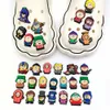 Venda única 1pcs South Cartoon Park Park PVC Sapatos de decoração Acessórios para sapatos Croc Charms para encantos de sapatos Jibz Kid X-Mas Gifts