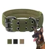 Coleira tática militar para cães K9, coleira ajustável durável para treinamento ao ar livre, coleiras para cães grandes, produtos para animais de estimação X073120873