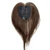 Synthetic s 100 Human Hair Toppers for Women 10inch Clips in Bangs Fringe pieces Middle Part Brown Anemone Nonremy 230420