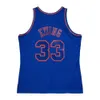 1996-97 Patrick Ewing Knick Basketball Jersey Nuova 1991-92 York Mitch Ness White Blue Size S-XXXL Basketball Jersey