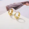 Hoop Earrings 3 Pairs/Set Dangle All-match Good-looking Concise Minimalistic Eye-catching Everyday Wearing Solid Copper Golden Plated