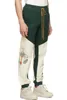 Men's Pants Designer Clothing Casual Street Trend Coconut Tree Peace Pigeon Splice Contrast Hip Fashion Woven Leggings