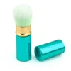 Makeup Brushes Retractable Brush With Cover Loose Powder Blush Cosmetics Tool Soft Portable