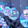 Wall Lamp Wishing Ball Stars Decor DIY Snowman Light 2023 Brightness Holiday Lights Garland Christmas Garden Yard