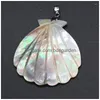 Pendant Necklaces Natural Mother-Of-Pearl Art Pendants Scallop Shape Shell For Trendy Jewelry Making Diy Necklace Earrings Crafts Dr Dhzsl