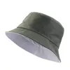 New Solid Foldable Bucket Hats Reversible Hat Men Korean Casual Street Panama Hat Sunhat Outdoor Beach Bob Hiphop Fisherman Hat