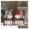 Kerstversiering Creatieve Kalender Vrolijke Kerstversiering Dennenappel Houten Ornamenten Voor Thuis Kerst Nieuwjaar Geschenken Drop Dhlkt