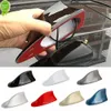 Universal Car Roof Shark Fin Decorative Aerial Antenna Cover Sticker Base Roof Carbon Fiber Style för BMW/Honda/Toyota