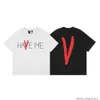 T-shirts T-shirts Luxe Hommes Designer Vêtements de mode V Tops Lone Manches courtes Polyvalent Saint Valentin Limited Love Scratchprint Graffiti Big v Unisexe Couple T-shirt