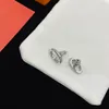 Boucles d'oreilles Designer Femmes Gold Stud Jewelry Silver Studs Wholesale Wedding Bridal Gifts