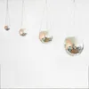 Planters Pots 1PC Disco Ball Planter Globe Shape Hanging Vase Flower Planter Pots Rope Hanging Wall Homw Decor Vase Container Room Decoration 230419