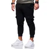 Men's Pants Man Casual Slim Joggers Spring Summer Multi-Pockets Spres Spress Cargo luźne workowate treningi spodnie robocze kombinezon a50