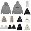 Essentialclothing Hommes Femmes Designers Essent Sweats à capuche Hiver Noir Blanc 1977 7 Sweat à capuche Essentialhoodies Set Vêtements Sweatshirts High 458