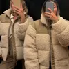 Tasarımcı Kadın Ceketleri Kış Polar Ceket Erkekler Faux Shearling Dış Giyim Paltoları Kadın Süet Kürk Malto Erkekler Sıcak Kalınlaştırılmış Kuzu Kuzey Yüzlü Küfür Ceketleri 373