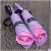 Couronnes de fleurs décoratives, savon artificiel romantique, Bouquet de roses, fleur unique faite à la main pour mère, cadeau de saint-valentin, Weddin Dhain
