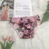 Mutande Intimo Gay Slip da uomo Pantaloncini Cueca Mutandine di fiori di seta Uomo Sissy senza cuciture ultrasottile Taglie forti M-4XL