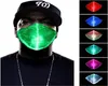 Masque Rave LED 7 couleurs, lumière lumineuse d'Halloween pour hommes et femmes, masque facial pour fête musicale, éclairage de noël, Masks5533733