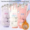 Children's Fingerless Gloves 1 Pair Fashion Gloves Winter Warm Baby Children Gloves Waterproof Windproof Gloves Thick Plush Ski Sports Gloves Cartoon 231120