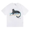 デザイナーファッション服TシャツヒップホップTシャツRHUDE PANTHER TIGER GRADEINT PRINT SUMMERカジュアルルーズラウンドネックTシャツストリートウェアトップススポーツウェア