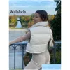 女性のベスト女性ウィルシェラ女性ファッションハイネッククロップドチョッキパフ