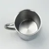 Vinglas 220 ml tekopp dubbelisolering rostfritt stål metall kaffemuggar dricka mjölkkanna termiska lyxglaskoppar