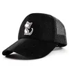 Diseñador de lujo Glitter Baseball Trucker Tapa de plástico ajustable Snapback Mesh Mesh Hats Adultos Hombres Mensos Bling Shining Summer Curved Hip Hop Sun Visor Cappello