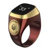 High Quality Muslim Iqibla Prayer rotatable iqibla smart tasbih Worship ring finger counter function men Bluetooth smart zikr rings for Android or iOS