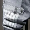 Mode Denim Shorts Hommes Capris Été Mince Lâche Personnalisé Ing Pantalon Élastique Streetwear Jeans Vêtements Pour Hommes Hiphop 231118