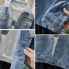 Vestes 1 style manteau en denim pour enfants 2023 vêtements de printemps et d'automne garçons bébé veste décontractée haut jean mince occidental