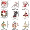 Broches Broches Broche de Noël Broches pour Femmes Hommes Strass Cristal Bijoux Cadeaux Arbre de Noël Père Noël Jingle Bells Renne BrochesL231120