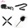 Bondage Prezzo di fabbrica SM Leopard Leather Sex Adult BDSM 10 pezzi di lusso Bondage Set Toys