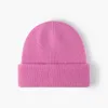 Beanie Skull Caps vinter mångsidig enkel värme förtjockad öronskydd ull stickad hatt herr mode enkel slät platta kvinnors ullhatt mode