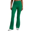 Lu Pant Align – pantalon évasé doux pour femmes, taille haute, contrôle du ventre, évasé, noir, Bootcut, Leggings de gymnastique, 32 LL