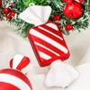 Decoraciones navideñas 16 cm Decoración PVC Pintado Caramelo Colgante Árbol se puede utilizar para Po Props Party