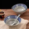 Skålar melamin japansk ramen skål och kryddig dopp kommersiell snigel pulver soppa special grossist bordsartiklar